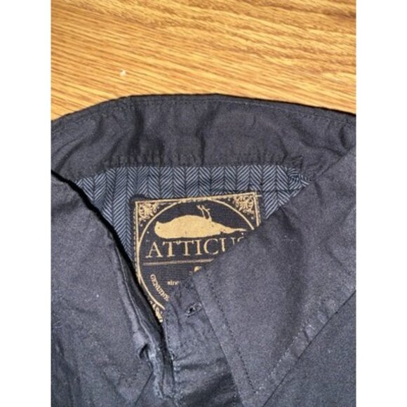 NWT Atticus Y2K Blink 182 Mens Black Dead Bird Button Front Shirt Small - Picture 4 of 5